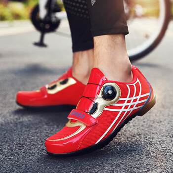 Wholesale mountain bike locking cycling shoes, men's and women's road bike locking shoes, mesh spinning shoes, bicycle shoes without locks