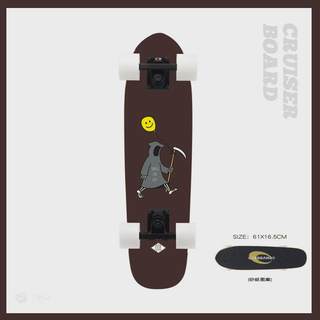 专业小鱼板成人初学者四轮滑板男女生儿童新手公路刷街代步香蕉板