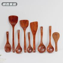Japanese-style large wooden spoon for soup household wooden ramen spoon wooden small rice spoon long handle for eating and drinking soup