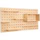 Solid wood hole board living room entrance wooden partition board accessories wall cover storage placement direct sales