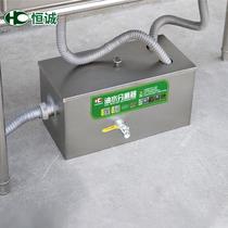 Hotel kitchen catering small environmentally friendly sewer grease trap oil-water separator three-stage filter residue oil filter