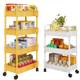 小推车置物架卧室卫生间落地多层零食架厨房可移动婴儿用品收纳架