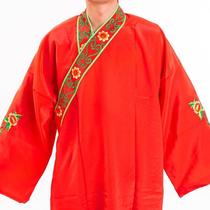 A full set of robes for the father-in-law a wedding dress for the mother-in-law and a set of hats and props for the father-in-law.