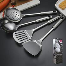 Stainless steel kitchen hook rack spoon shovel rack punch-free wall-mounted hook rack storage rack