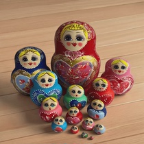 Russian matryoshka educational toy big belly 15-layer mahogany basswood hand-painted creative childrens toy holiday gift arrangement
