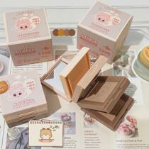 This wave is amazing~Four-layer folding one-piece high-gloss contouring palette matte brightens three-dimensional shadow to cover tear troughs on the face