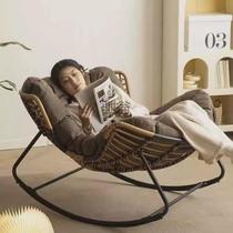 Balcony leisure lounge chair adult household rocking chair lounge chair lazy sofa adult rocking chair lazy chair can lie down and sleep