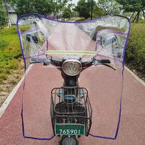 Electric vehicle transparent windshield increases windproof and thickens motorcycle battery car windshield HD front rainshield