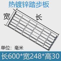 Spot steel grating galvanized stainless steel drainage ditch cover hot dipped galvanized platform steel grating plate iron grating mesh plate