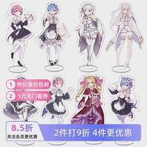 Acrylic humanoid ornaments around the anime Zero - Starting Life in Another World Ramlem