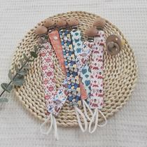 Nordic style pacifier anti-drop chain clip baby chewing gum baby toy holder ultra-light teether anti-lost lanyard