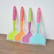 High temperature resistant silicone spatula non-stick pancake spatula silicone spatula two-color all-in-one frying spatula kitchen utensils that do not damage the pot home use