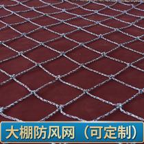 Cargo planting and breeding greenhouse windproof net protective net nylon net large hole pressure film rope net windshield net greenhouse net