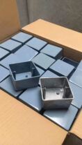 Type 86 aluminum alloy junction box surface mounted aluminum alloy bottom box aluminum surface box surface box 86H40 H50 H60