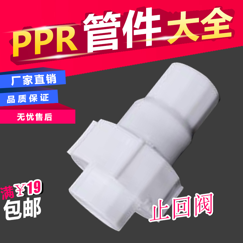20 25 32PPR Check valve Check valve Plastic parts Check valve 4 minutes 1 inch PPR water pipe fittings accessories