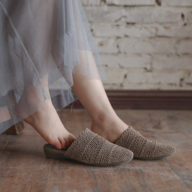 Detox Home: a Niche Choice - Sheepskin Closed-Toe Half-Slippers, Genuine Leather Vintage Sandals, Women's Mules, Women's Shoes for Summer Detox Home: a Niche Choice - Sheepskin Closed-Toe Half-Slippers, Genuine Leather Vintage Sandals, Women's Mules, Women's Shoes for Summer