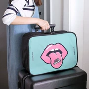 Túi hành lý trên xe đẩy trường hợp nữ túi du lịch khoảng cách ngắn dung tích lớn không thấm nước túi lưu trữ ánh sáng túi lưu trữ