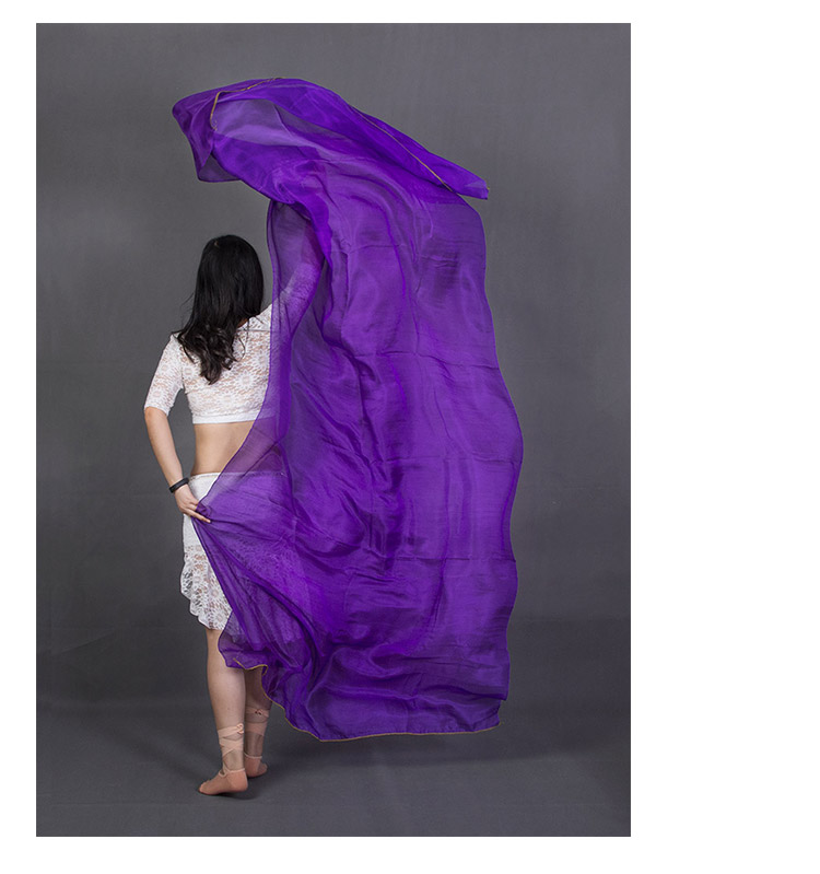 Belly dance gạc lụa Màu rắn đỏ trắng khăn quàng bụng múa tay ném sợi cao cấp hiệu suất nhảy khăn - Khiêu vũ / Thể dục nhịp điệu / Thể dục dụng cụ trang phục khiêu vũ thể thao