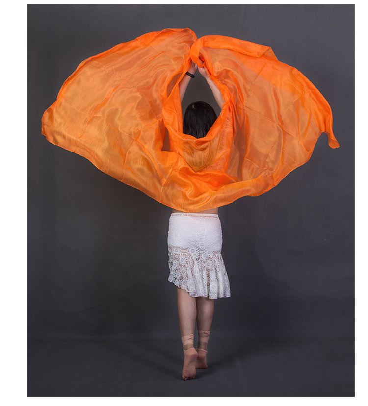 Belly dance gạc lụa Màu rắn đỏ trắng khăn quàng bụng múa tay ném sợi cao cấp hiệu suất nhảy khăn - Khiêu vũ / Thể dục nhịp điệu / Thể dục dụng cụ trang phục khiêu vũ thể thao