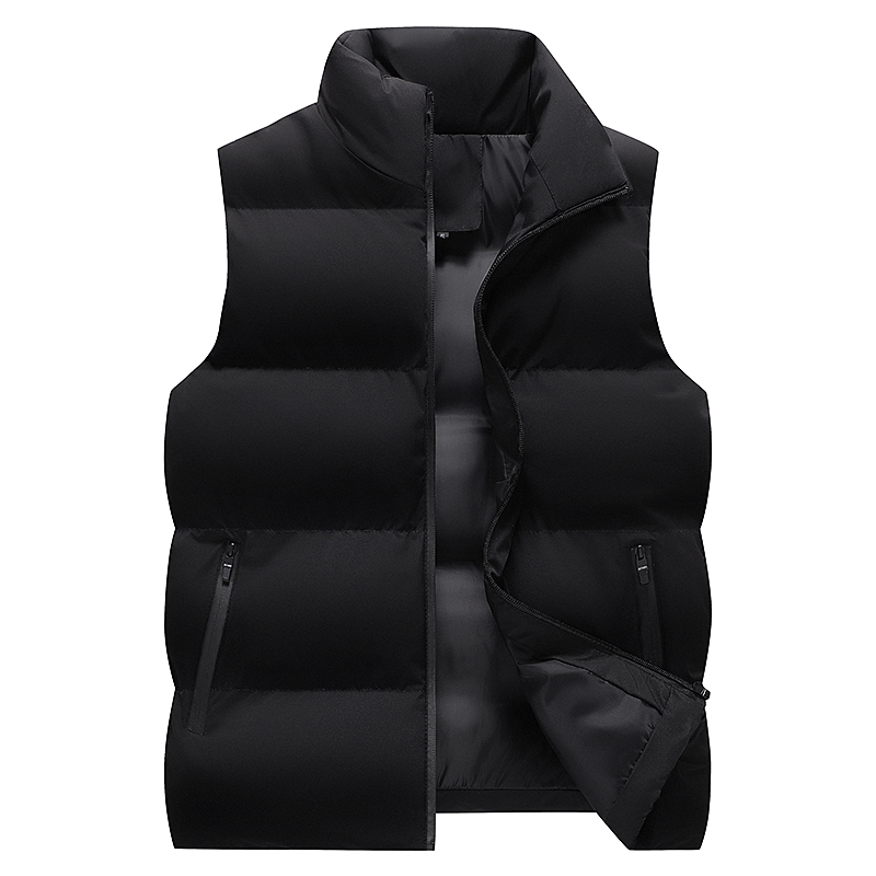 Down Jacket Vest for Men and Women, 2024 New Winter Sleeveless Vest, Men's Large Size Black Jacket Coat