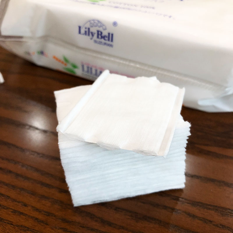 Lili Bell miếng bông dày Phần hai mặt trang điểm đôi hiệu ứng ướt nén hydrating làm sạch công cụ làm sạch 222 - Các công cụ làm đẹp khác keo dán mí mắt