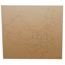 Map cardboard handmade DIY ring creation material corrugated cardboard creative intelligence development map cognition
