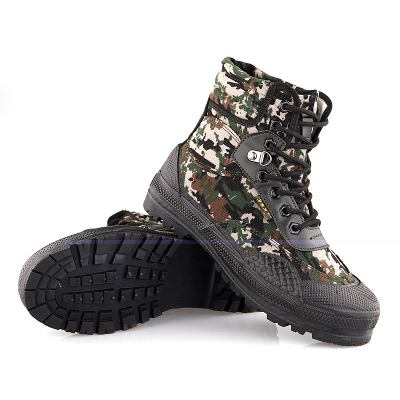 Boots militaires en toile - dérapage - Ref 1400268 Image 41