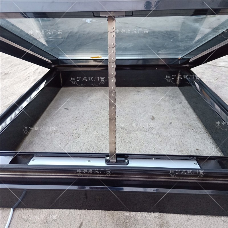New built-in hidden motor patio aluminum alloy skylight manual skylight electric skylight roof sun room sky