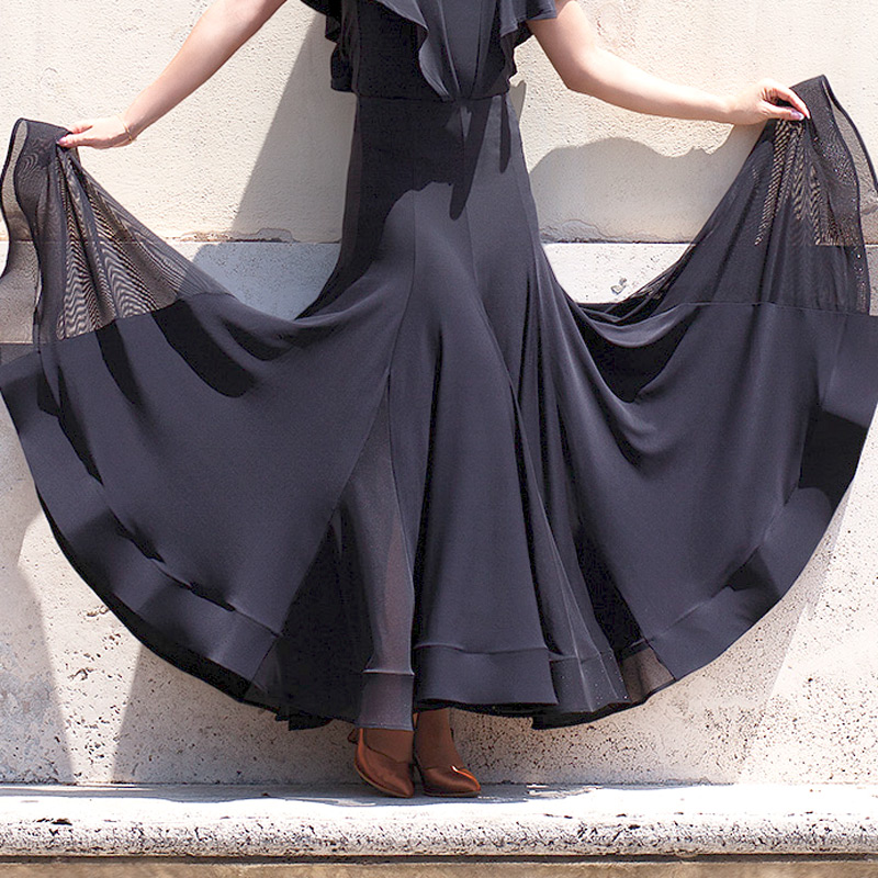 Exotic dance 2019 new modern skirt women's national standard dance square dance swing practice dress skirt S17003