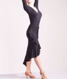 Новый экзотический танец танец национальный лейбл с длинным рукавом Front v -side склад