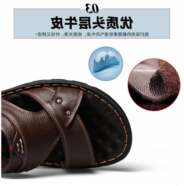 Dép nam mùa hè Dép nam và dép nam Giày nam 2018 mới cỡ lớn Giày đi biển - Giày thể thao / sandles dép quai hậu gucci