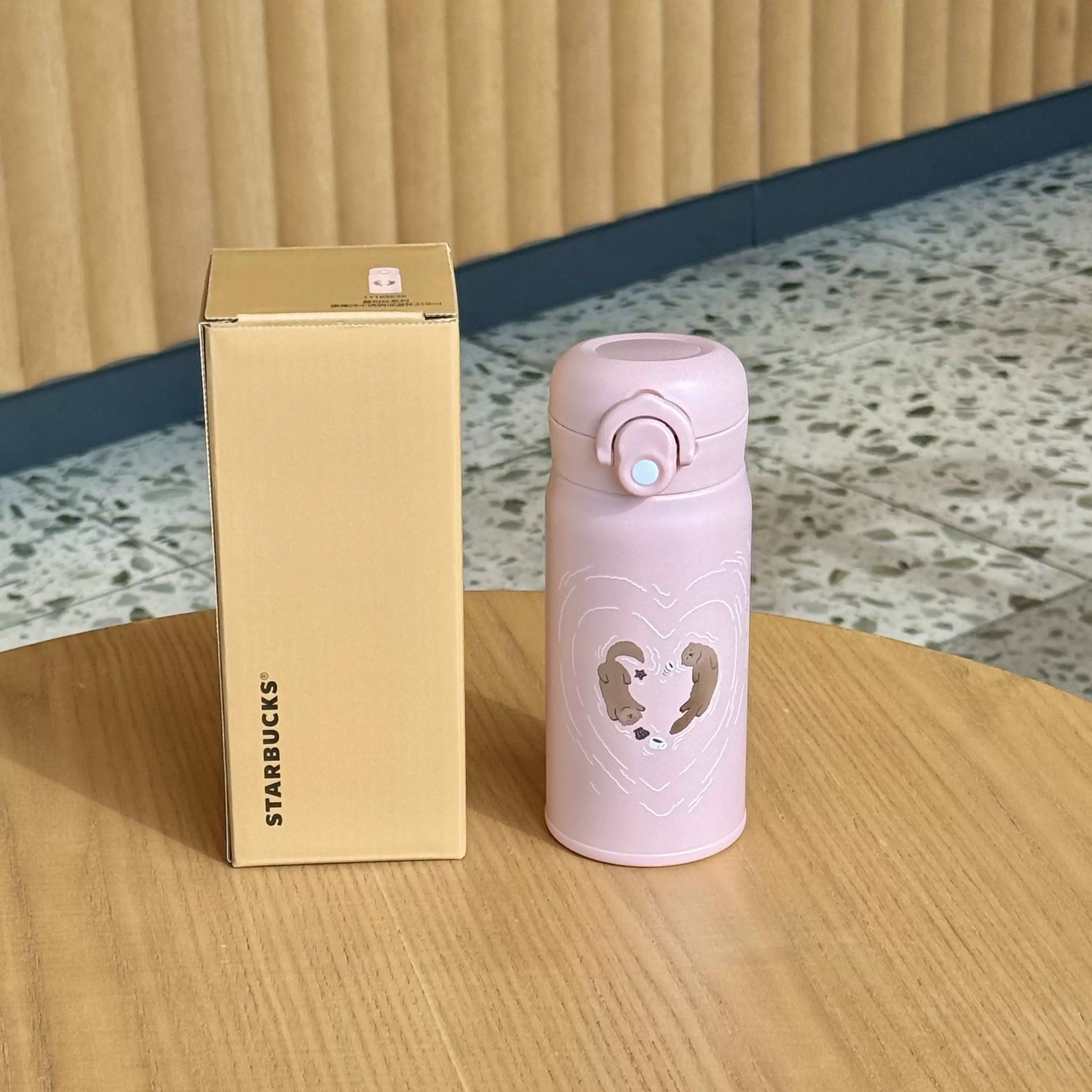 Starbucks, стеклянная трубочка для Дня святого Валентина, термос со стеклянной колбой