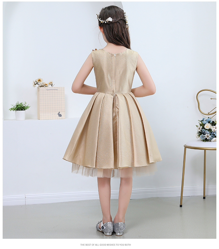 Công chúa váy nữ trình diễn catwalk sinh nhật trẻ em ăn mặc fluffy váy piano trang phục mùa thu váy trẻ em đẹp