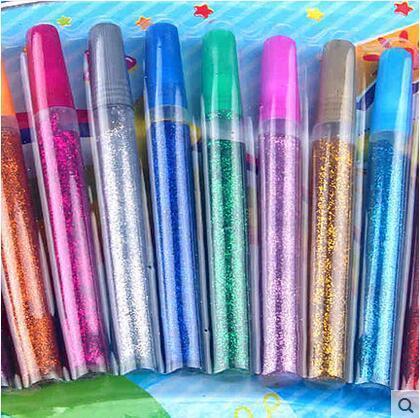 10 Fitted Gold Spring Onion Glue Kindergarten Handmade Items Flash Gel Dime Pearlized Chalk Bright Powder Glue to Flowers Color