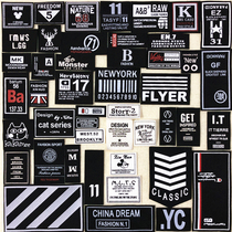 Down jacket hole patch patch patch black self-paste decorative accessories clothing patch patch patch personality fashion patch