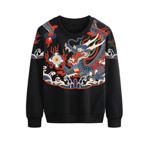 (Daming Jinyi flying fish series) Four-in-one Ruyi moire round neck sweater