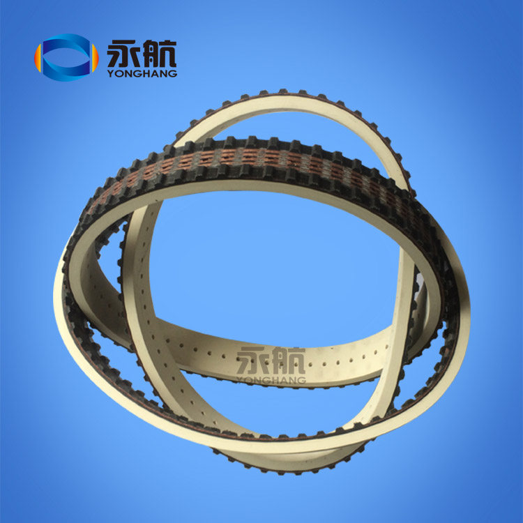 Vacuum Lamembrane Strap 255L100 6mm Synchronous Belt Thickened Abrasion Resistant White Glue Notched Punching Vacuum Strap