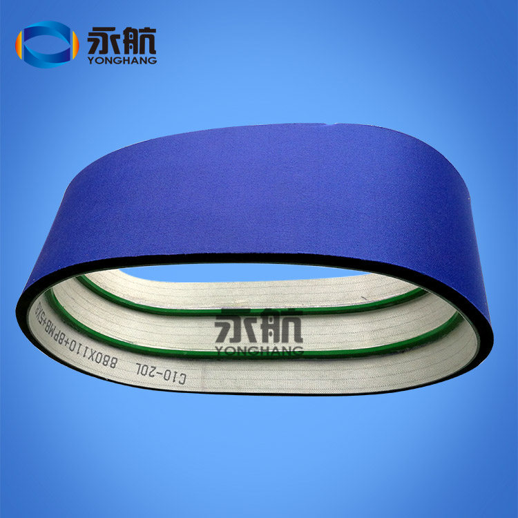Car labelling machine adhesive pressure label sponge belt PVC anti-running partial plus blue cloth foam guide strip