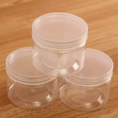 Plastic transparent white storage box round cylindrical covered small box product accessories packaging and finishing tools