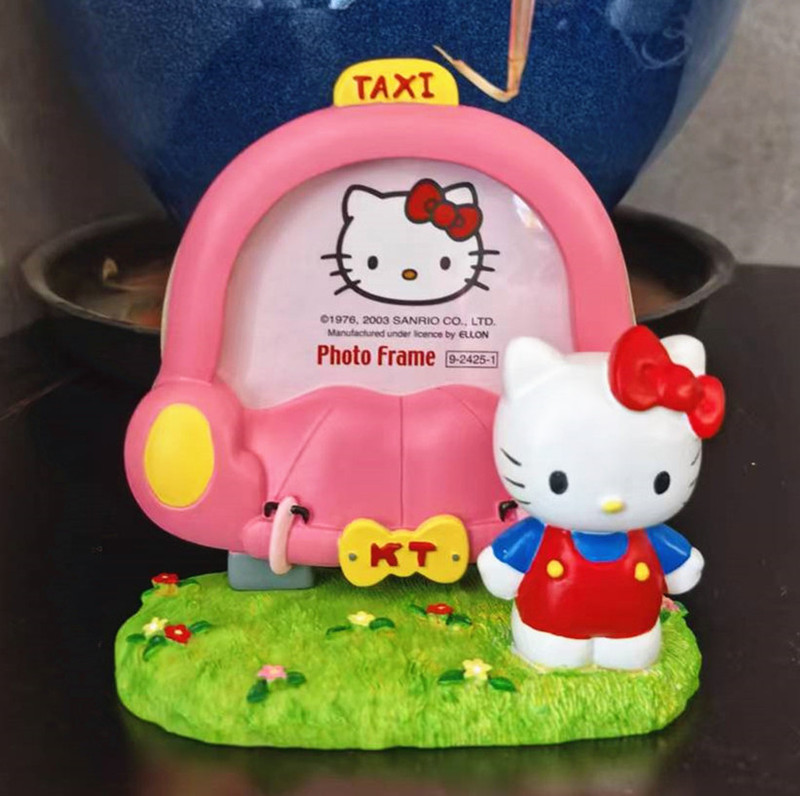 Hello Kitty Cartoon Car Photo Frame Cute Girly Desktop Display Photo Frame Gift