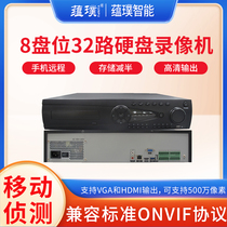 Reserves Smart 8 disc 32 Road monitor Host Large Capacity Storage NVR Audio 4K HD Hard Disk Video Recorder p2p