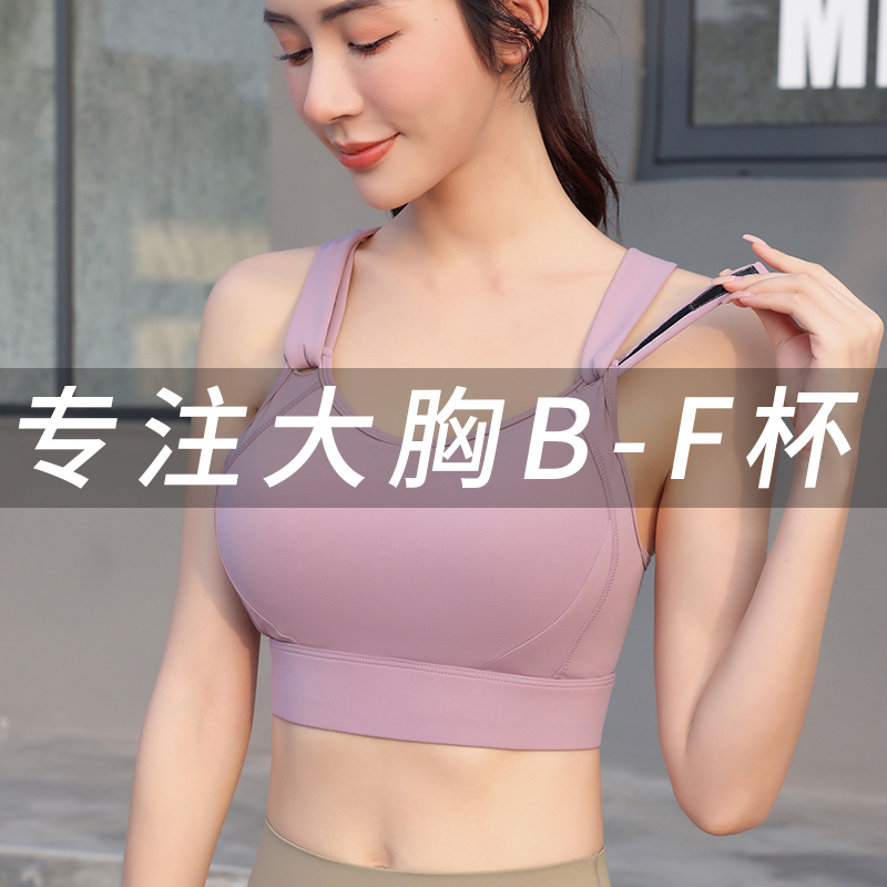 Le Lian Large Bust Sports Bra Shockproof High-Intensity Women's Push-Up One-Piece Plus Size Bra for Chubby Girls 100kg Bra