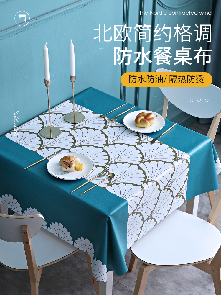 khăn trải bàn chống thấm Tablecloth Tablecloth Châu Âu chống thấm nước nóng -anti -hot -không có tấm vải làm sạch không khăn trải khăn trải bàn không thấm nước Khăn trải bàn