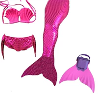 Cô bé công chúa nàng tiên cá ăn mặc theo phong cách cô gái áo tắm bikini phù hợp với bộ mắt cá chân băng lãng mạn đồ bơi giá tốt