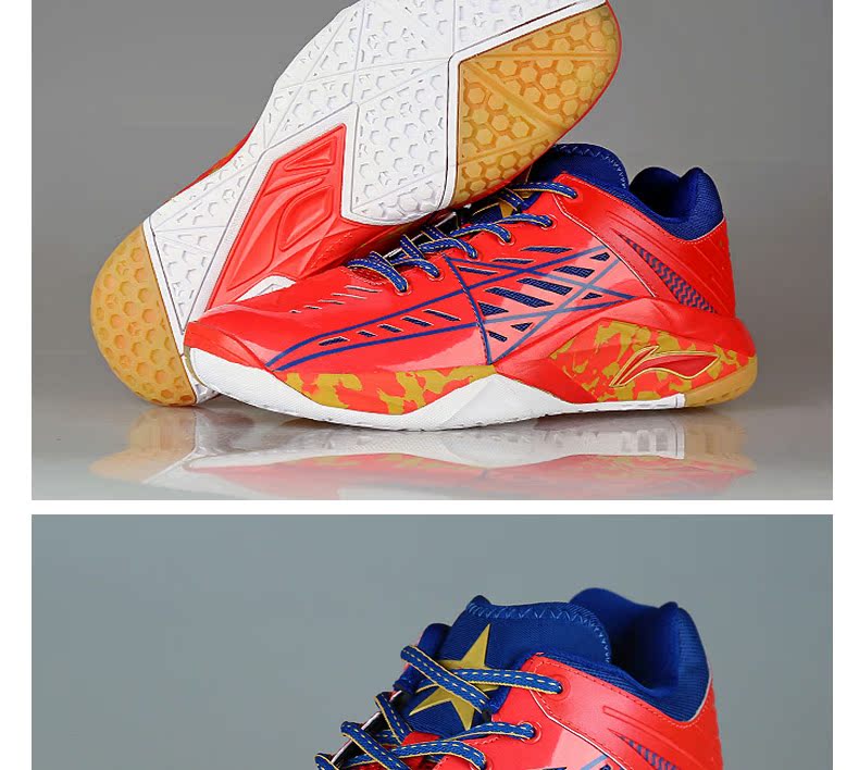 Giày cầu lông Li Ning Giày nam giày nam TD thoáng khí chống trượt giày thể thao Giày nam giày cầu vồng đích thực - Giày cầu lông giày sneaker nam chính hãng