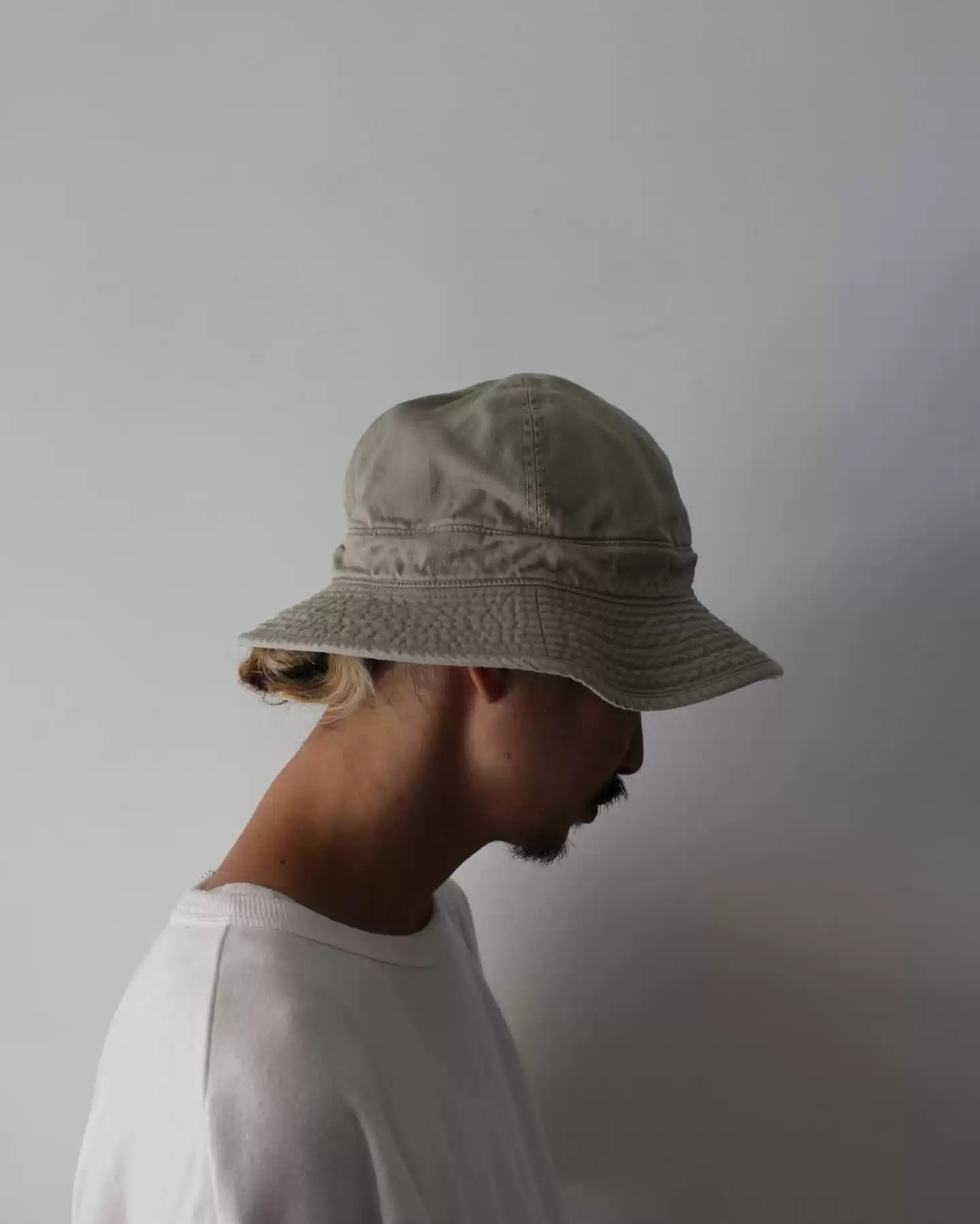 BOWWOW M-41 CHINO HAT 24AW 复古做旧斜纹布破坏军事风渔夫帽