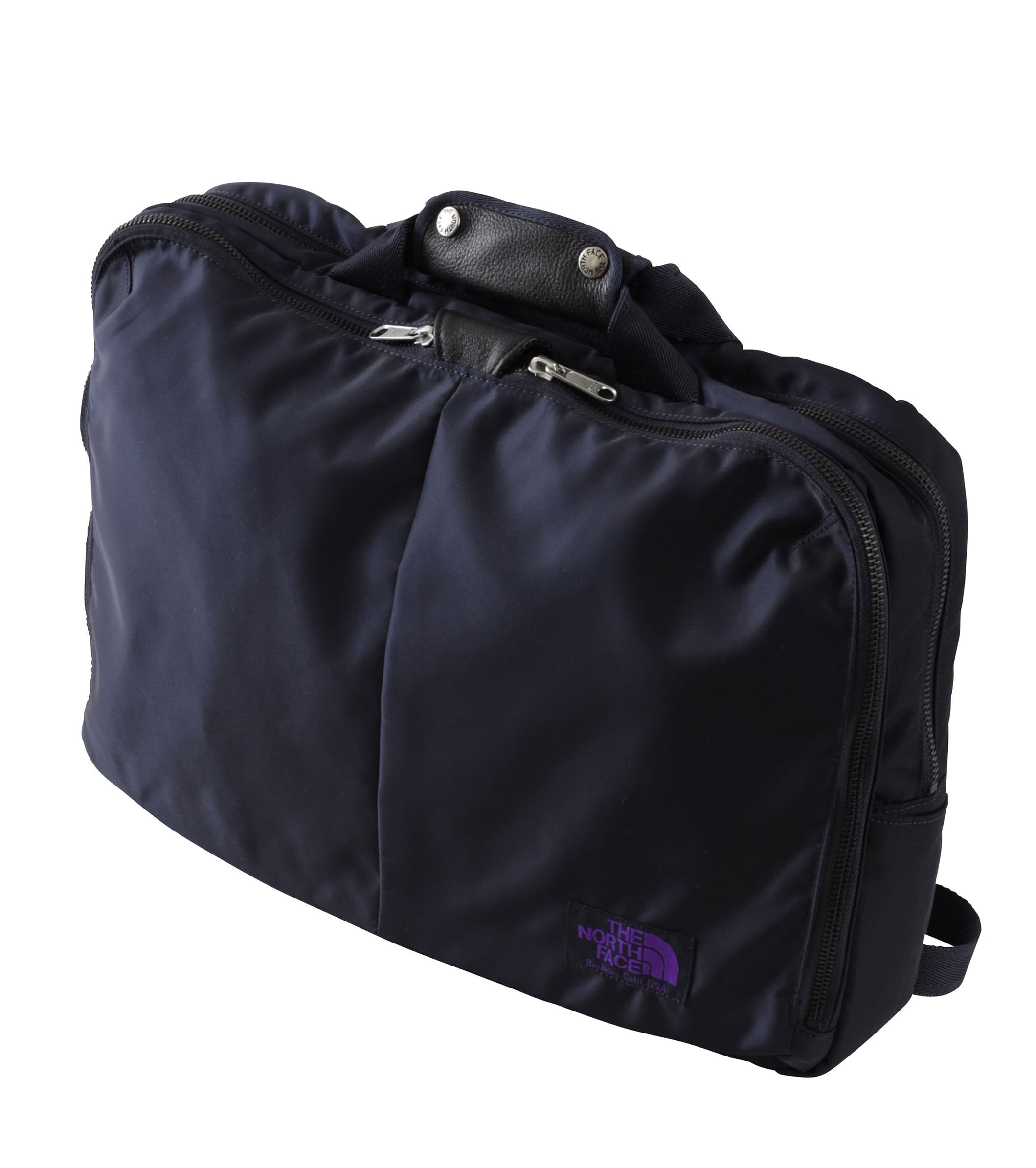 north face purple label 3 way bag