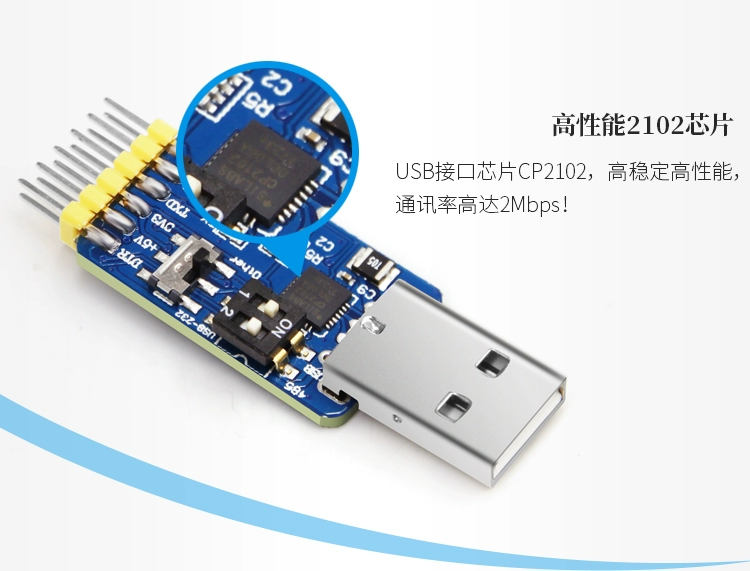 [Uxin Electronics] Mô-đun cổng nối tiếp đa chức năng sáu trong một USB sang UART CP2102 TTL 485 232