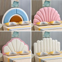 Childrens solid wood bedboard backboard soft bag pine bed head sheet buy and sell light luxury 1.5 meters landing thin custom