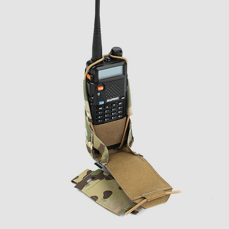 PEW Baofeng lengthened UV5R UV82 walkie-talkie bag Molle radio station bag task travel self-driving